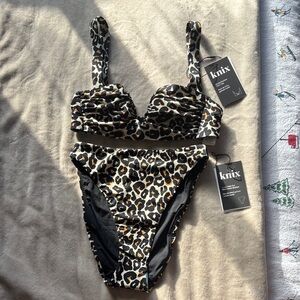 NWT - Knix Wild Cat Print Bikini